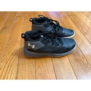 Under Armour Jet 2021 Kids Basketball Shoes Black Gray 3023533-001 Size 7Y